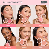 Blush Compacto – Flerte – Nina Makeup