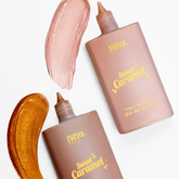 COMBO PRIMER ILUMINADOR SWEET CARAMEL CARAMELO ROSÊ + CARAMELO BRONZEADO - NINA MAKEUP