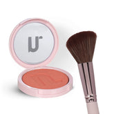 Kit Blush Compacto Verão + Pincel Chanfrado para Blush