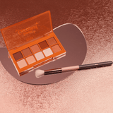 Kit Paleta de Sombras Explosão de Caramelo Sweet Caramel + Pincel para Esfumar Sombra