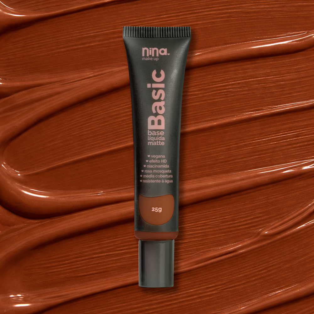 Base Líquida Basic – Cor 12 – Nina Makeup