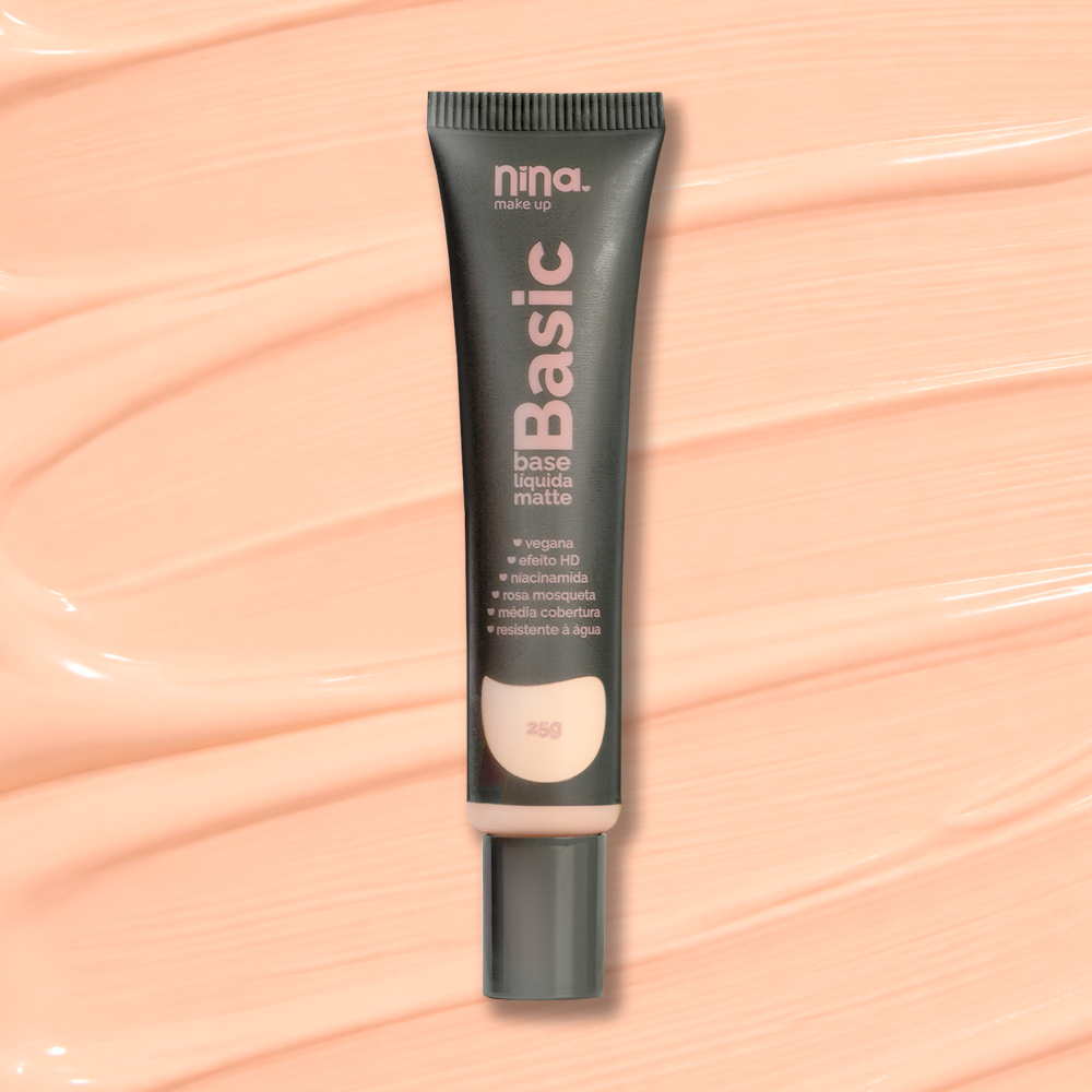 Base Líquida Basic – Cor 01 - Nina Makeup