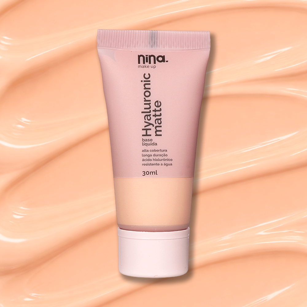 Base Hyaluronic Matte – Cor 0.5 – Nina Makeup
