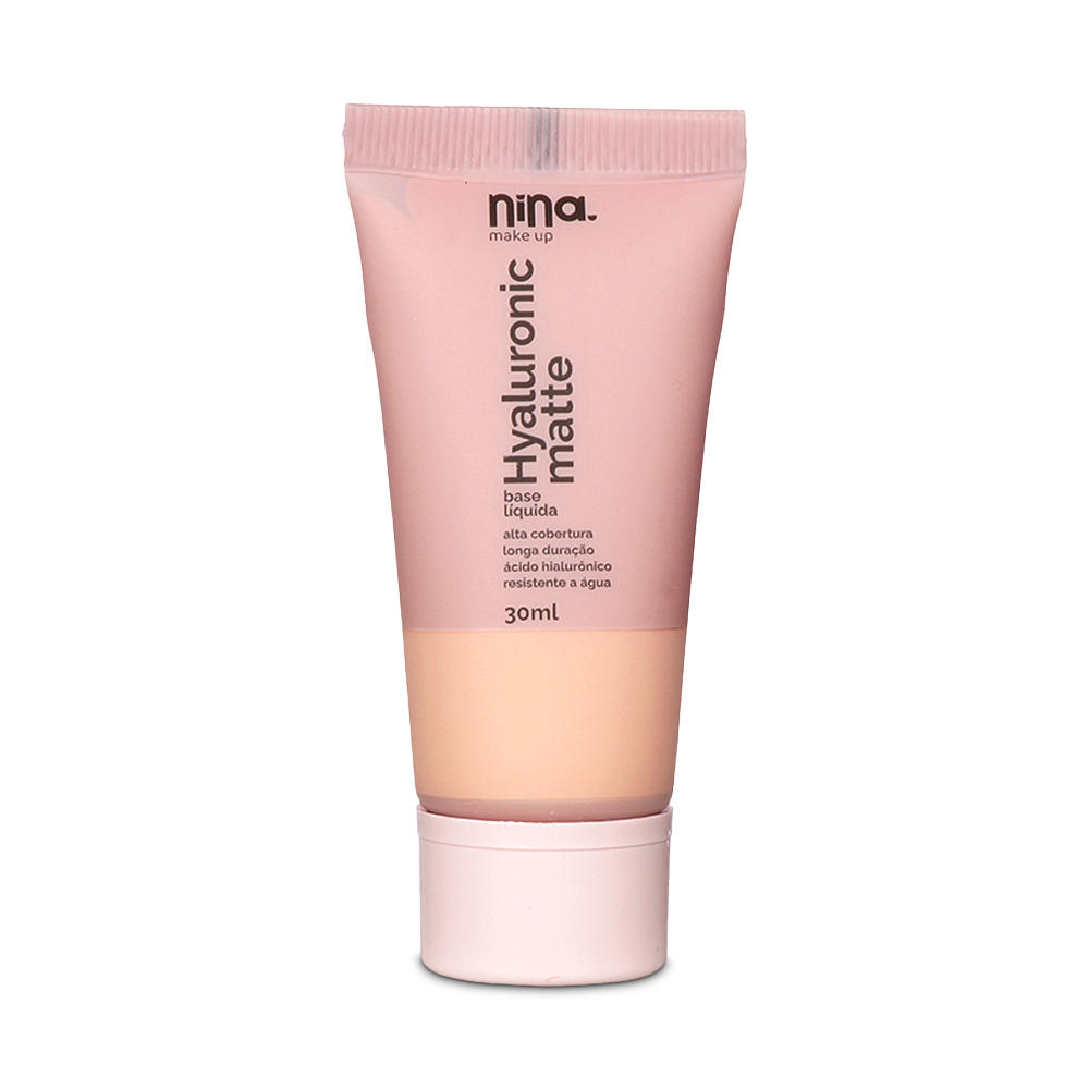 Base Hyaluronic Matte – Cor 0.5 – Nina Makeup