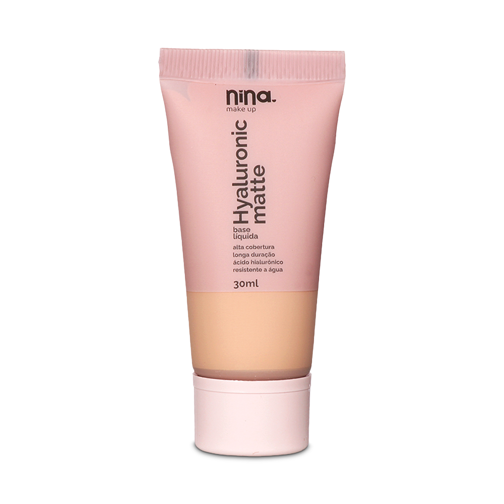 Base Hyaluronic Matte – Cor 1 – Nina Makeup