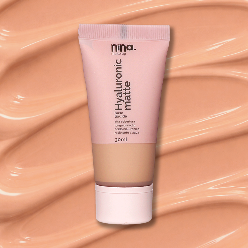 Base Hyaluronic Matte – Cor 2.5 – Nina Makeup