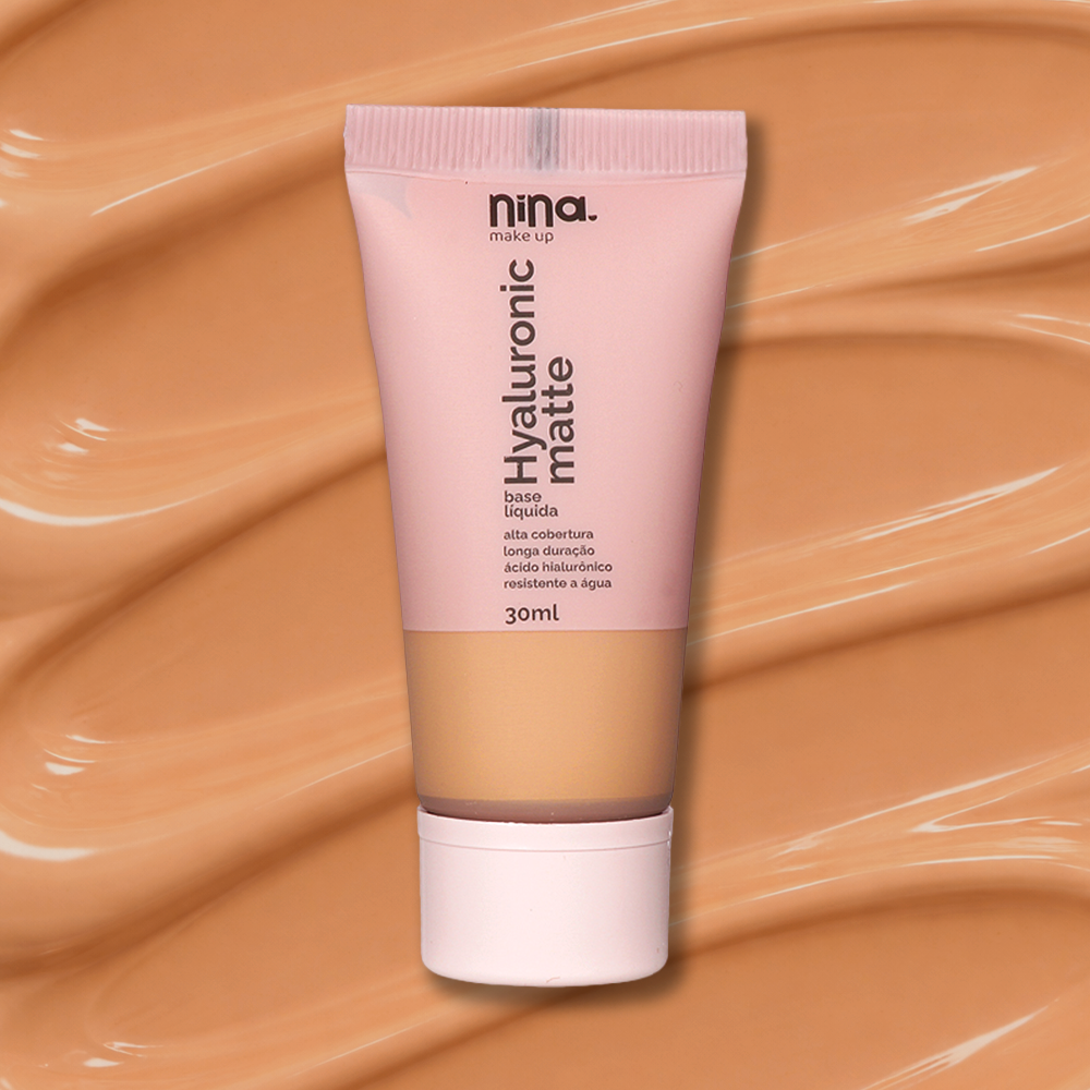 Base Hyaluronic Matte – Cor 4 – Nina Makeup
