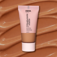 Base Hyaluronic Matte – Cor 5.5 – Nina Makeup