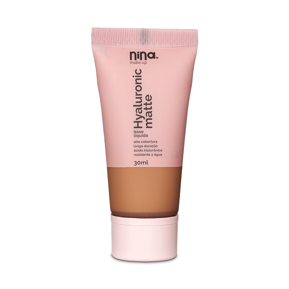 Base Hyaluronic Matte – Cor 5.5 – Nina Makeup