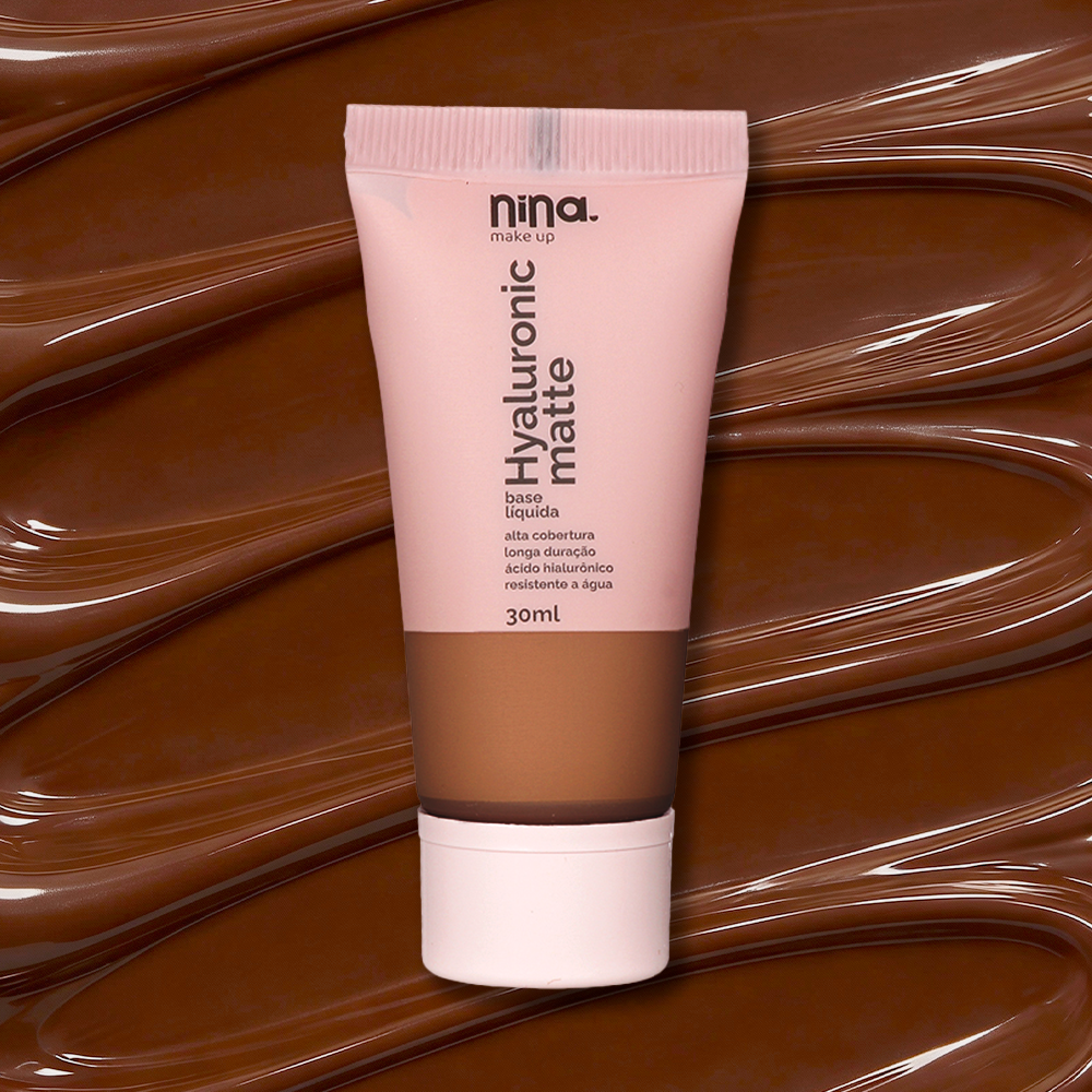Base Hyaluronic Matte – Cor 6 – Nina Makeup