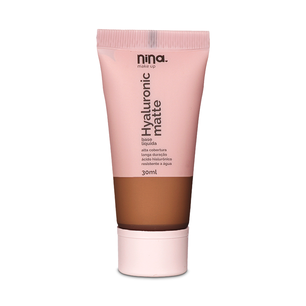 Base Hyaluronic Matte – Cor 6 – Nina Makeup