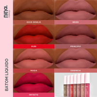 Batom Líquido – Princípio – Nina Makeup