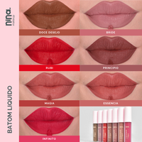 Batom Líquido – Rubi – Nina Makeup
