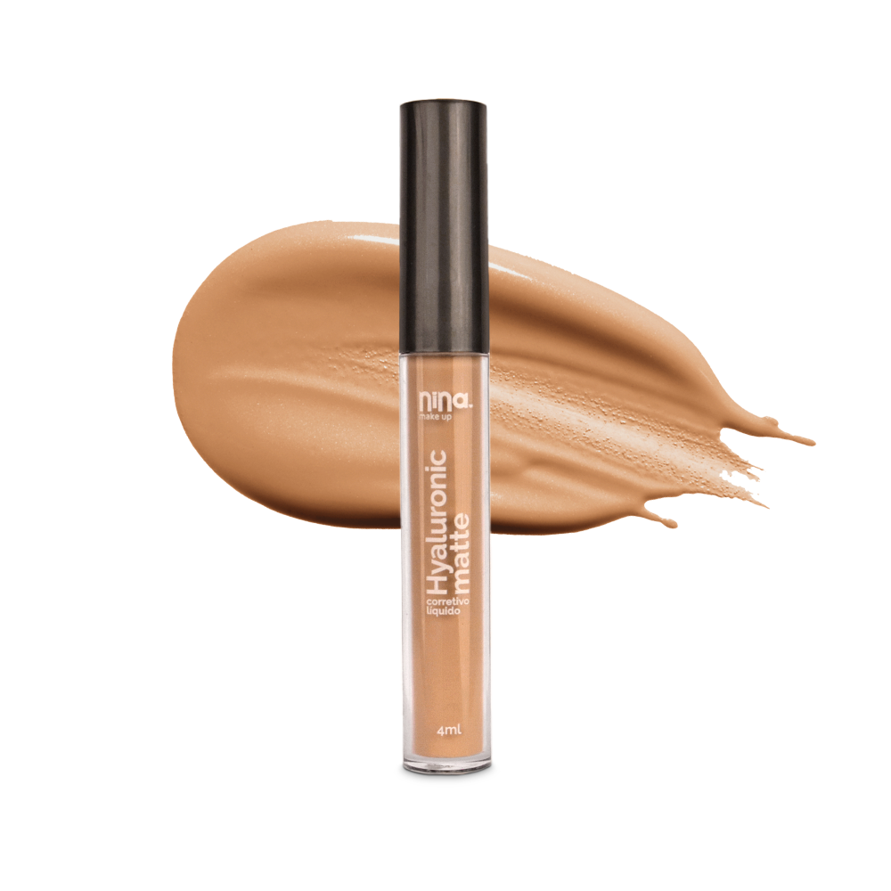 Corretivo Líquido Hyaluronic Matte – Cor 4 – Nina Makeup