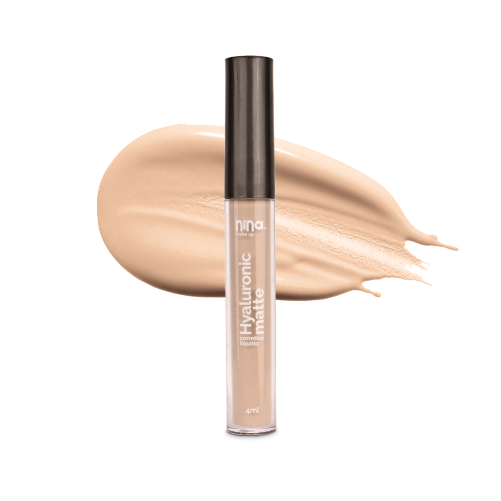 Corretivo Líquido Hyaluronic Matte – Cor 0.5 – Nina Makeup