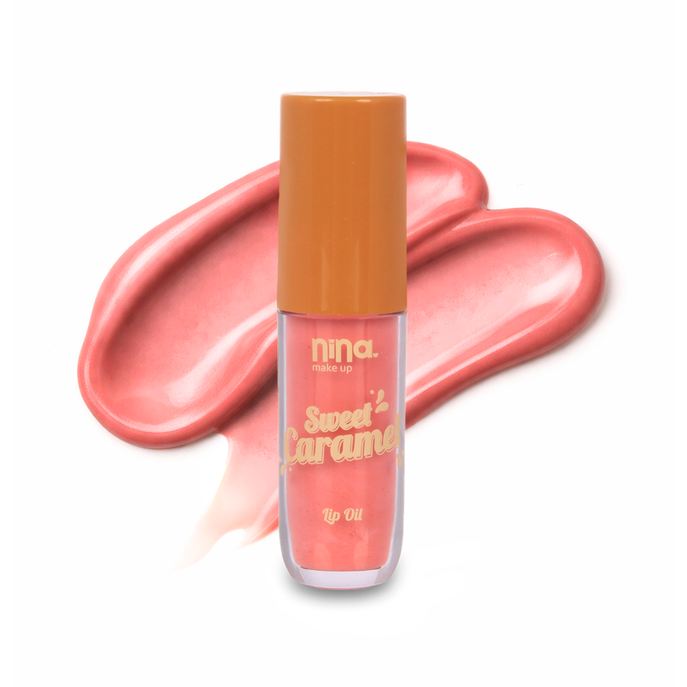 Lip Oil Sweet Caramel – Pink – Nina Makeup