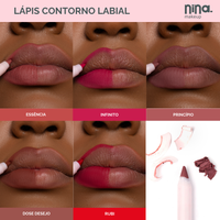 LÁPIS LABIAL DOCE DESEJO - NINA MAKEUP