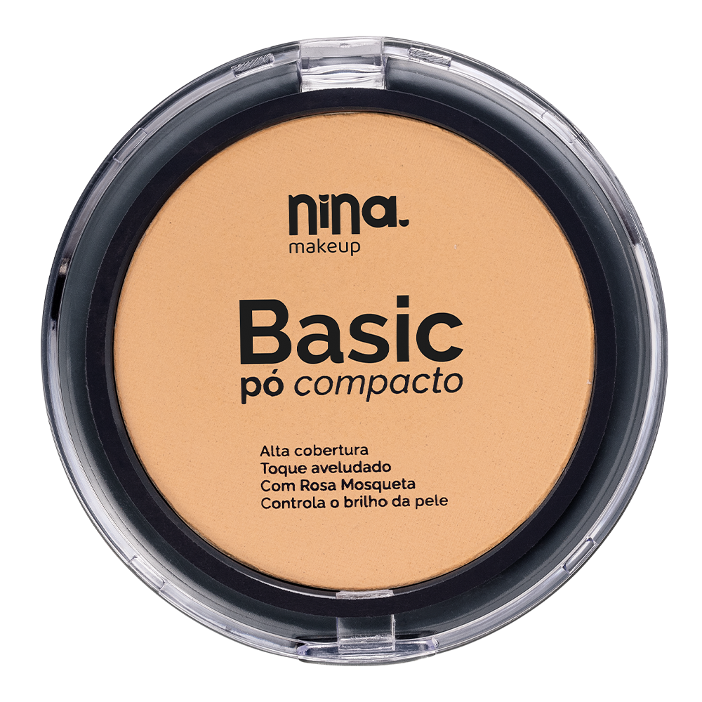 Pó Compacto Basic - Cor 4 - Nina Makeup