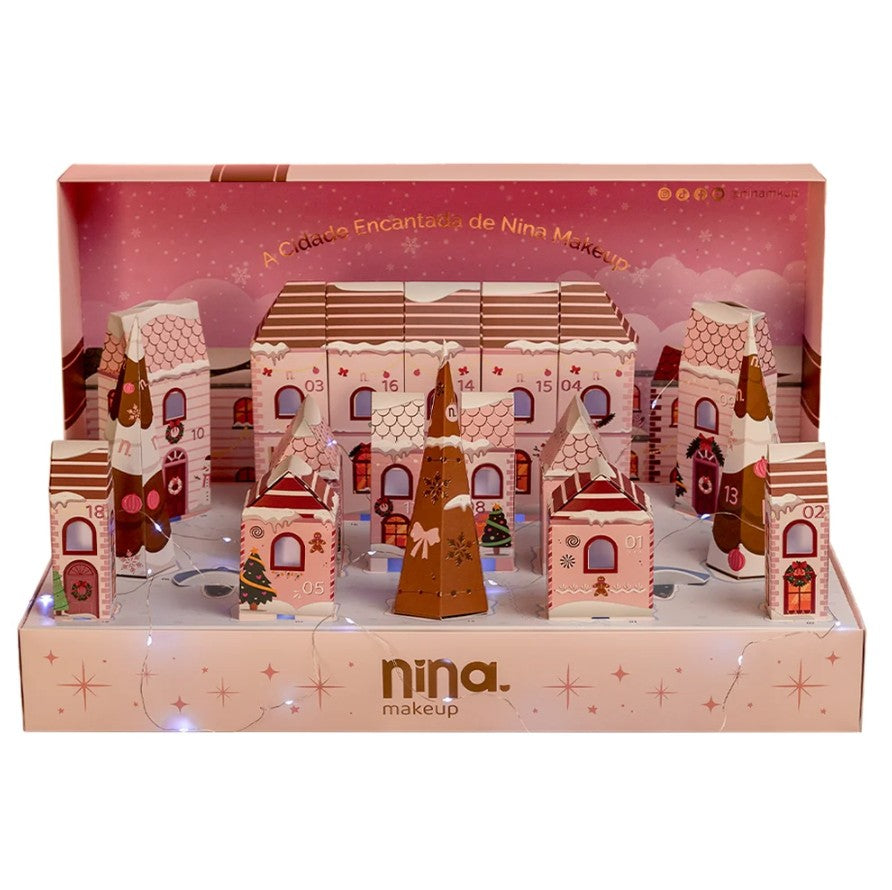 Calendário do Advento 2025 – Cidade Encantada de Nina Makeup | Edição Limitada & Colecionável