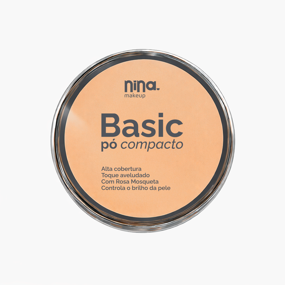 Pó Compacto Basic - Cor 2 - Nina Makeup