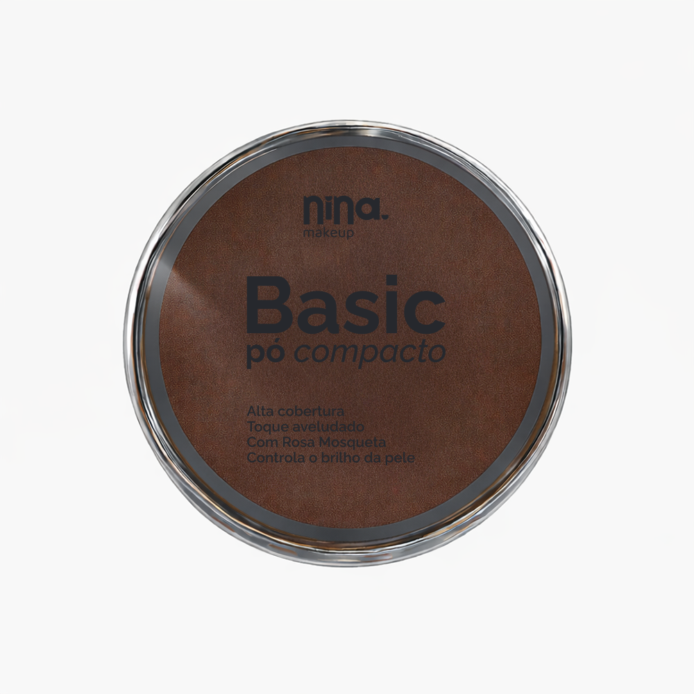 Pó Compacto Basic - Cor 9 - Nina Makeup