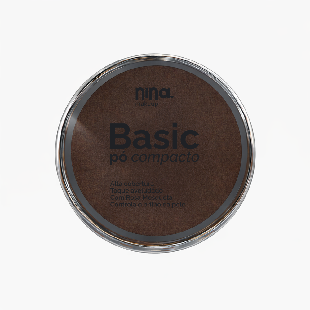 Pó Compacto Basic - Cor 10 - Nina Makeup