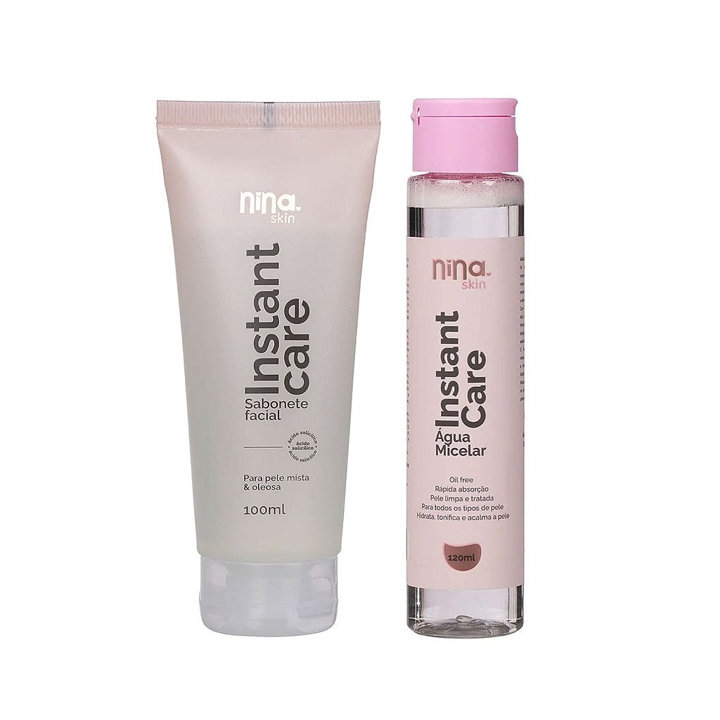 Kit Sabonete Facial Instant Care + Água Micelar